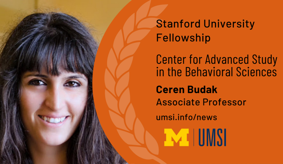 Ceren Budak Earns Stanford University Fellowship From The Center For ...